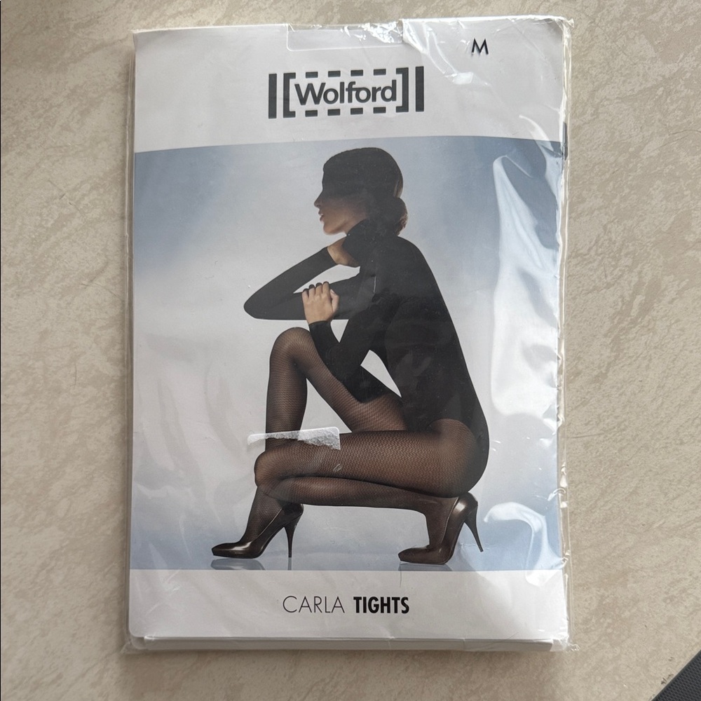 Wolford Black Fishnet Tights